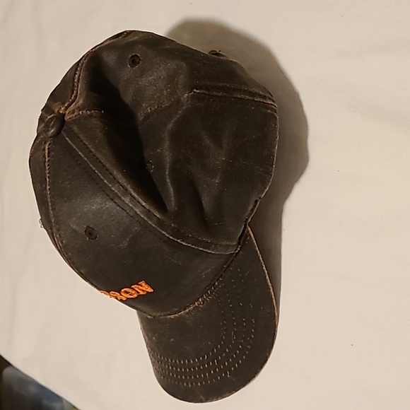 Stetson Baseball Cap, Adjustable, Leather Looking Matetial, Western, Brown - Picture 4 of 13